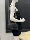 CHANEL Lambskin Small Black Classic Double Flap Bag Gold Hardware