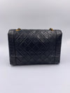 CHANEL Lambskin Vintage Single Chain Single Flap Crossbody Bag Black/gold Diana