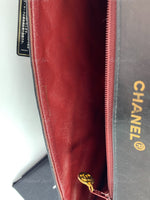 CHANEL Lambskin Vintage Single Chain Single Flap Crossbody Bag Black/gold Diana