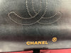 Sold-CHANEL Lambskin Double Chain Double Medium Flap Bag black/gold