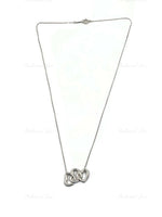 Sold-Tiffany 
Co Silver 925 Triple Open Hearts Necklace