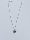 Sold-Tiffany 
Co Sterling Silver 925 Bow Pendant Necklace