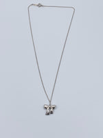 Sold-Tiffany 
Co Sterling Silver 925 Bow Pendant Necklace