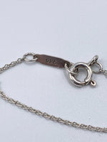 Sold-Tiffany 
Co Sterling Silver 925 Bow Pendant Necklace