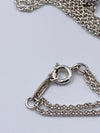 Sold-Tiffany 
Co 925 Silver Infinity Pendant with Double Chain Necklace