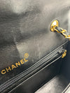 CHANEL Black Patent Leather Medium Diana Flap Crossbody Bag Gold hardware