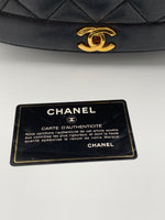 Sold-CHANEL Lambskin Medium Diana Single Chain Single Flap Bag Black/gold