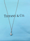 Sold-Tiffany 
Co 925 Silver Elsa Peretti Tear drop Pendant Necklace