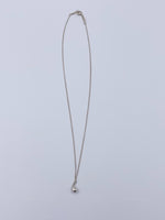 Sold-Tiffany 
Co 925 Silver Elsa Peretti Tear drop Pendant Necklace