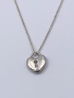 Tiffany 
Co 925 Silver Lock Necklace