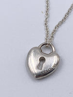 Tiffany 
Co 925 Silver Lock Necklace