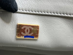 Sold-CHANEL Grey Lambskin Mini Rectangular Pearl Crush Flap Bag