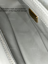 Sold-CHANEL Grey Lambskin Mini Rectangular Pearl Crush Flap Bag