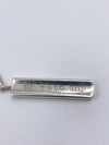 Sold-Tiffany 
Co 925 Silver 1837 Bar Pendant with Necklace