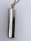 Sold-Tiffany 
Co 925 Silver 1837 Bar Pendant with Necklace