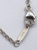 Sold-Tiffany 
Co 925 Silver 1837 Bar Pendant with Necklace