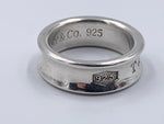 Sold-Tiffany 
Co 925 Silver 1837 Ring Size 6