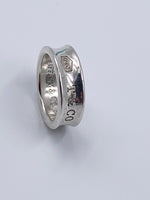 Sold-Tiffany 
Co 925 Silver 1837 Ring Size 6