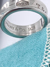 Sold-Tiffany 
Co 925 Silver 1837 Ring Size 6