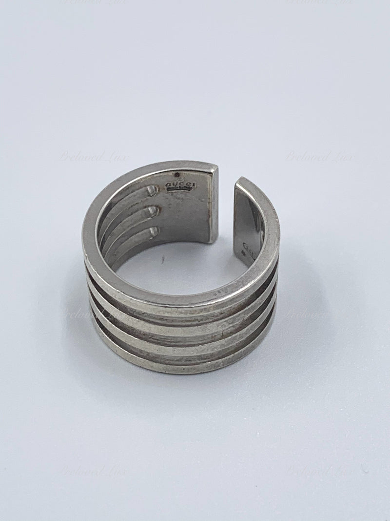 Sold-Gucci 925 Silver Ring Size 5