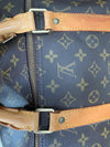 Sold-LOUIS VUITTON Monogram Keepall Bandoulière 55 with Strap Travel Bag