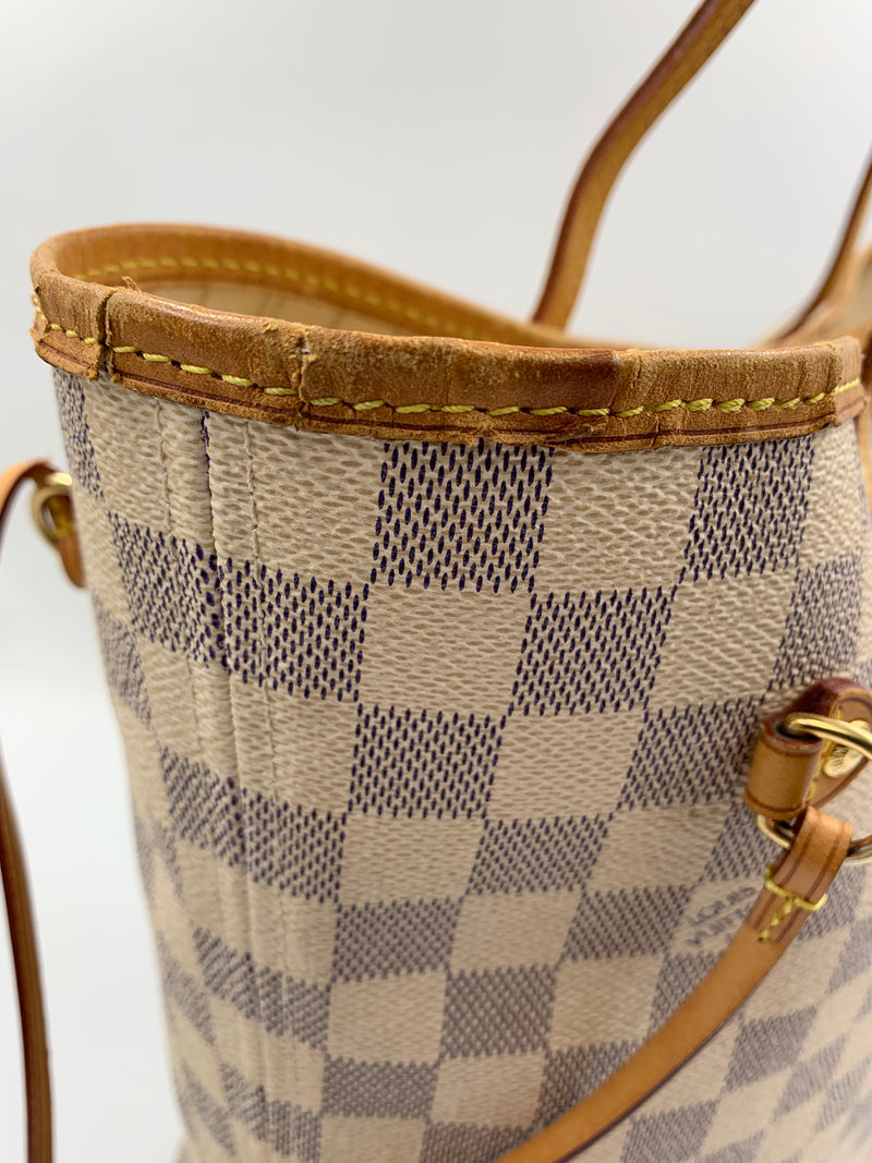 Sold-LOUIS VUITTON Damier Azur Neverfull MM