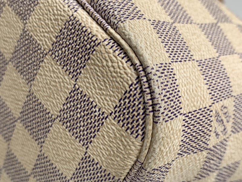 Sold-LOUIS VUITTON Damier Azur Neverfull MM