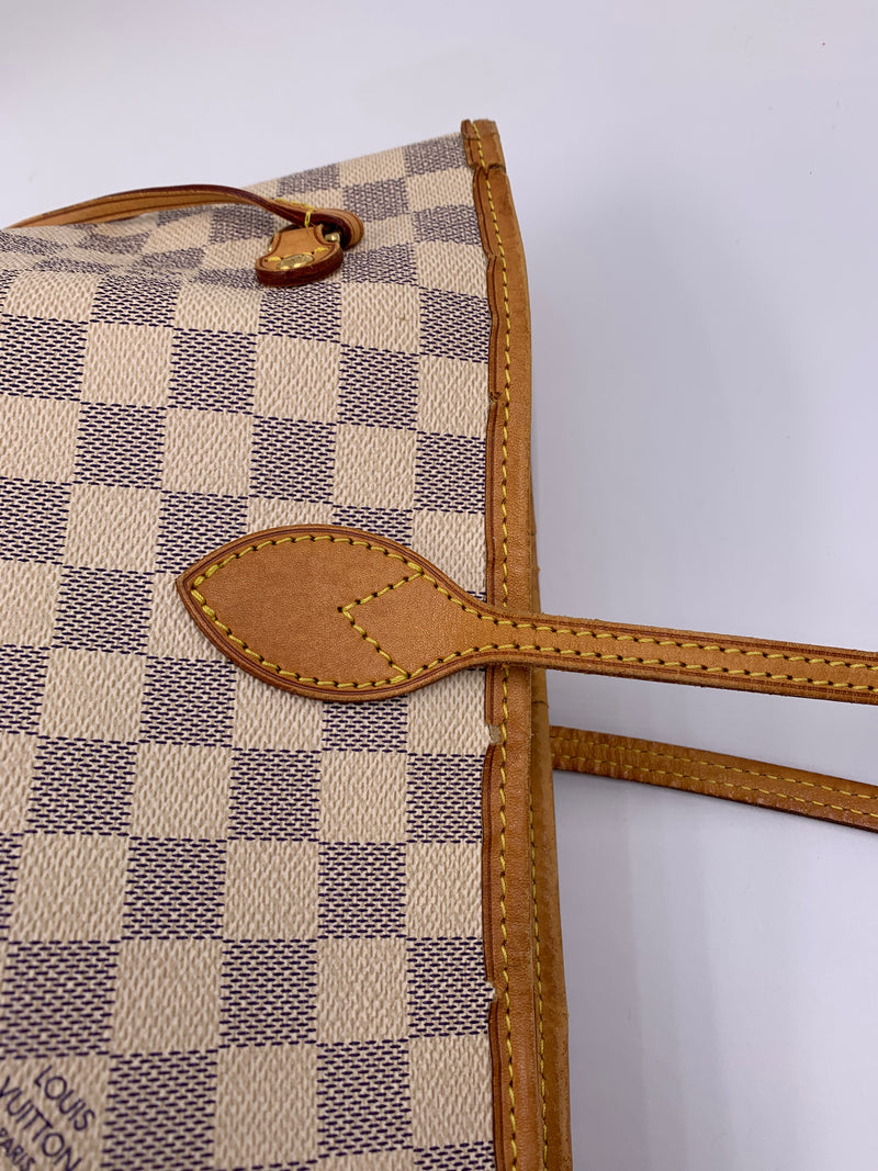 Sold-LOUIS VUITTON Damier Azur Neverfull MM