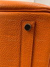 HERMES Birkin 35 Clemence Leather Orange Palladium hardware