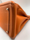 HERMES Birkin 35 Clemence Leather Orange Palladium hardware