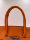 HERMES Birkin 35 Clemence Leather Orange Palladium hardware