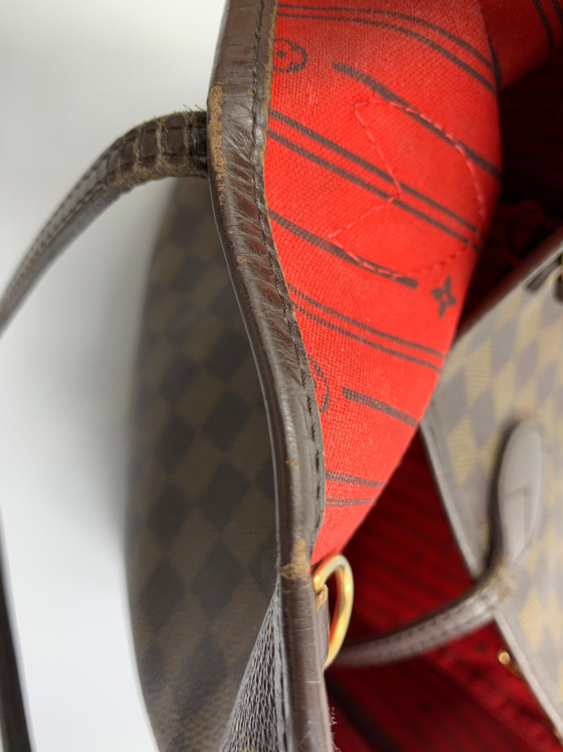 SOLD-LOUIS VUITTON Damier Ebene Neverfull MM