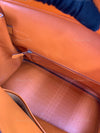 HERMES Birkin 35 Clemence Leather Orange Palladium hardware