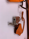 HERMES Birkin 35 Clemence Leather Orange Palladium hardware