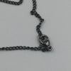 Sold-CHANEL CC black/dark grey Necklace