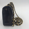 Sold-CHANEL Classic Lambskin Chain Mini Square Flap Bag black/gold