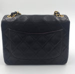 Sold-CHANEL Classic Lambskin Chain Mini Square Flap Bag black/gold