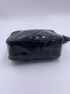 Sold-CHANEL Patent Leather Black Mini Camera Bag with Tassel