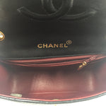 Sold-CHANEL Classic Lambskin Chain Mini Square Flap Bag black/gold