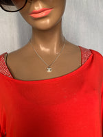 Sold-CHANEL CC Rhinestones Necklace