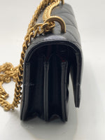 Sold-CHANEL Black Lambskin Mini Clutch Pending CC  Wallet-on-the-Chain Crossbody Bag Gold Hardware