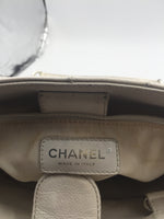 Sold-CHANEL Caviar Quilted Petite Shopping Tote White PST