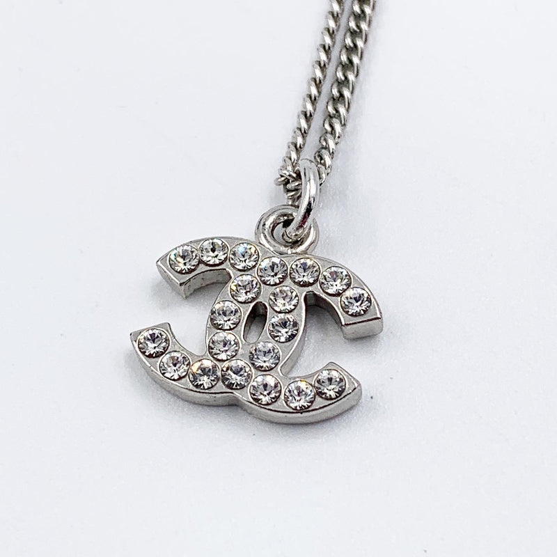 Sold-CHANEL CC Rhinestones Necklace