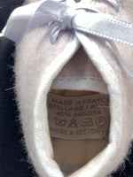 Sold-Hermes Newborn Baby First Shoes Greyish Purple Color