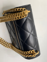 Sold-CHANEL Black Lambskin Mini Clutch Pending CC  Wallet-on-the-Chain Crossbody Bag Gold Hardware