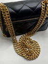 Sold-CHANEL Black Lambskin Mini Clutch Pending CC  Wallet-on-the-Chain Crossbody Bag Gold Hardware