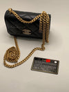 Sold-CHANEL Black Lambskin Mini Clutch Pending CC  Wallet-on-the-Chain Crossbody Bag Gold Hardware