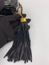 Sold-CHANEL Patent Leather Black Mini Camera Bag with Tassel