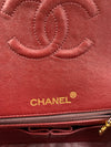 Sold-CHANEL Classic Lambskin Double Chain Double Flap Bag black/gold