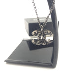 Sold-CHANEL CC black/dark grey Necklace